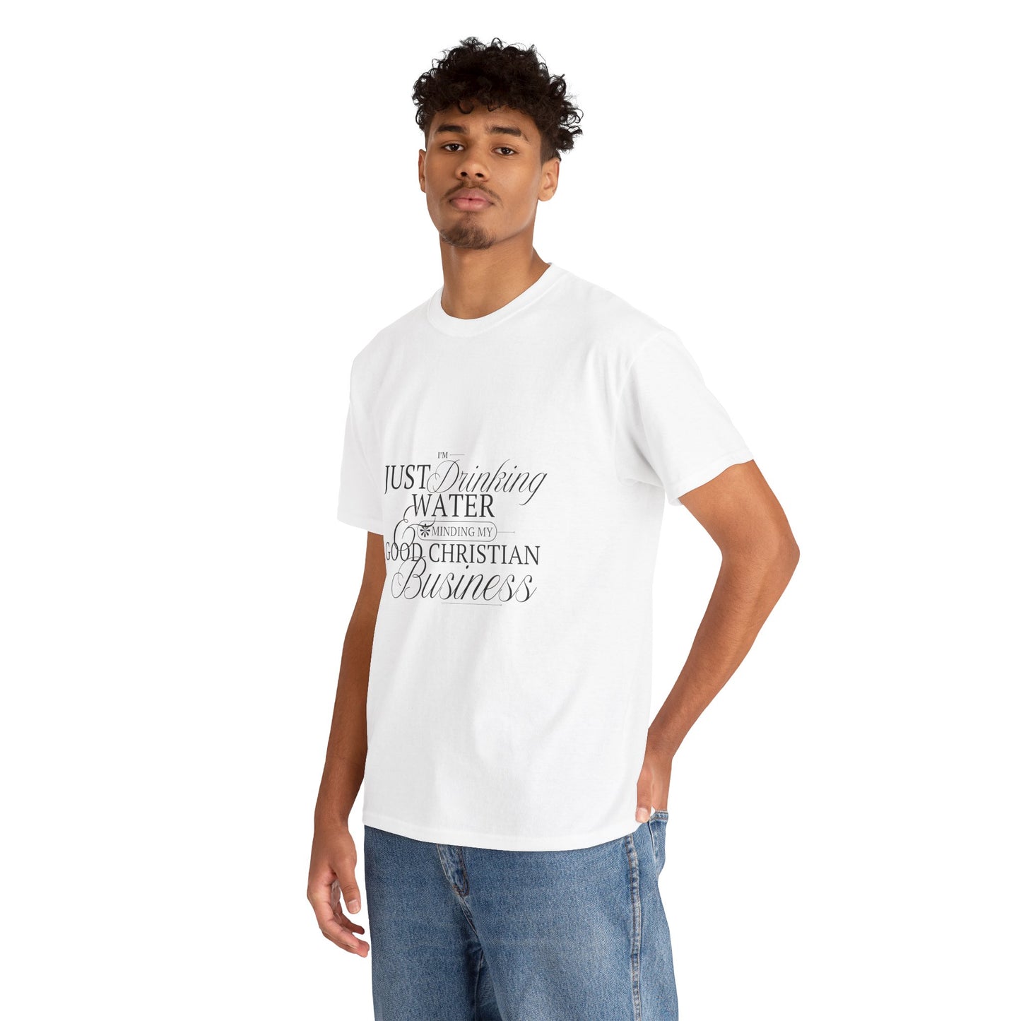 'Good Christian Business' - Funny Unisex Heavy Cotton Tee