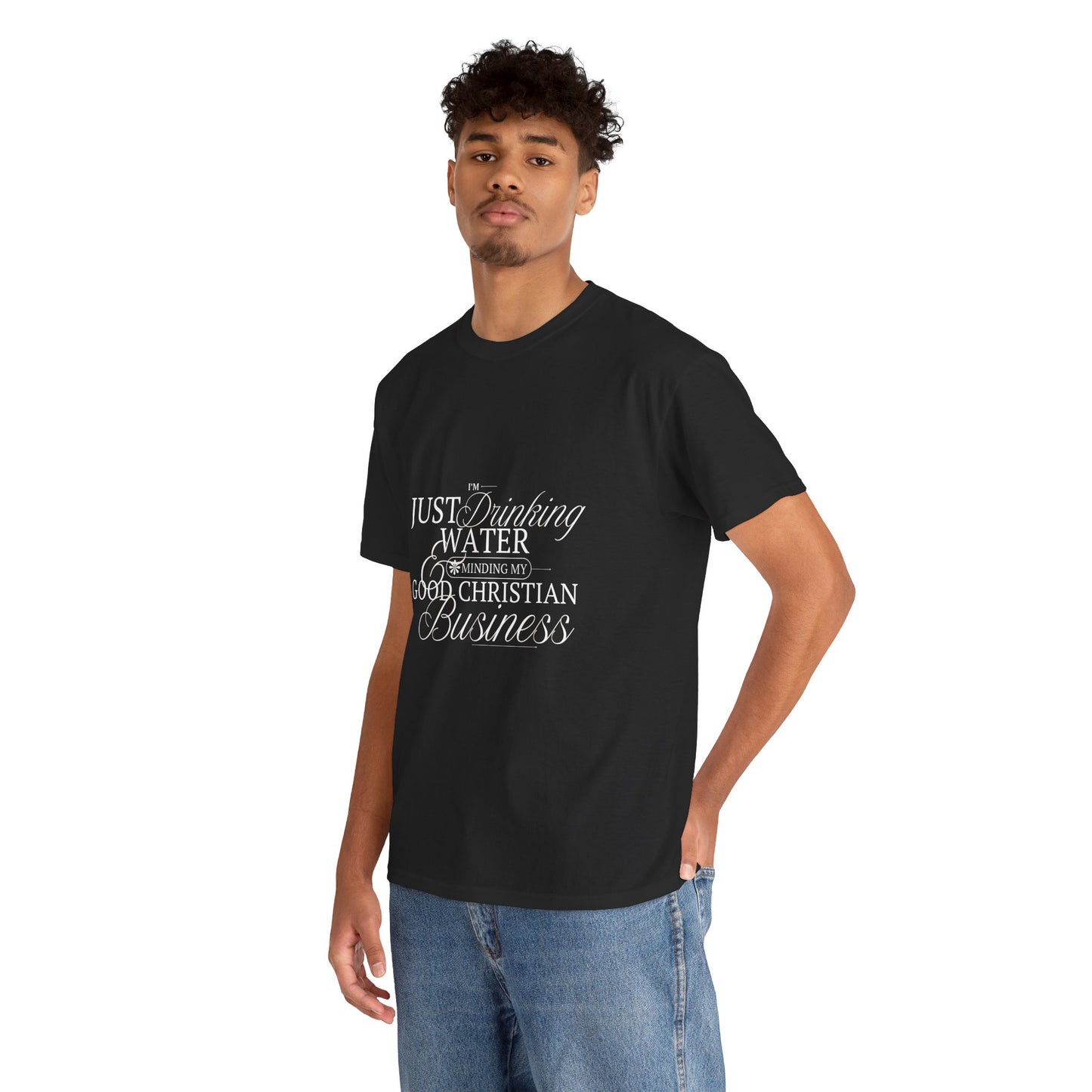 'Good Christian Business' - Funny Unisex Heavy Cotton Tee