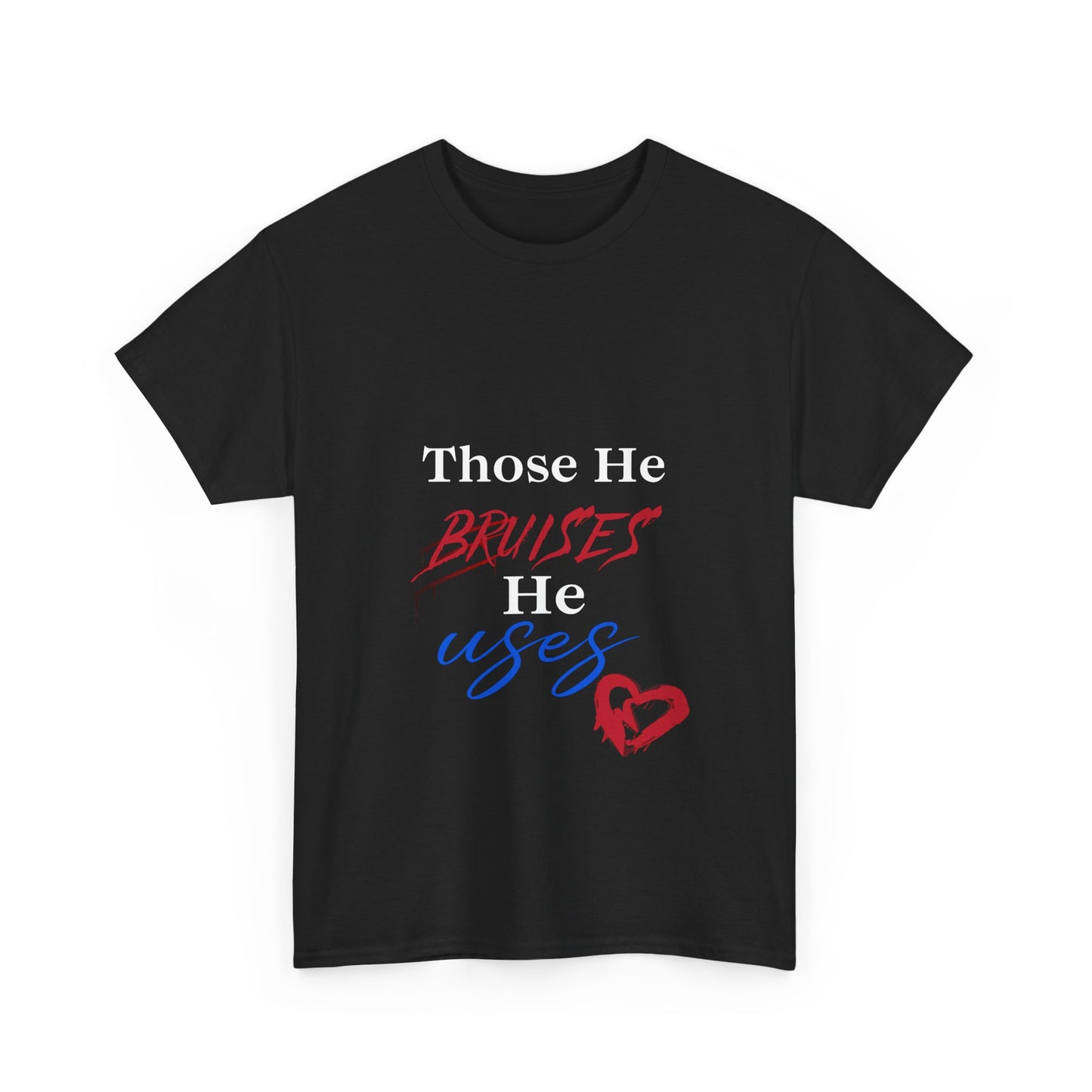 Bruised & Blessed Unisex Heavy Cotton Tee - Inspirational Christian Graphic Shirt